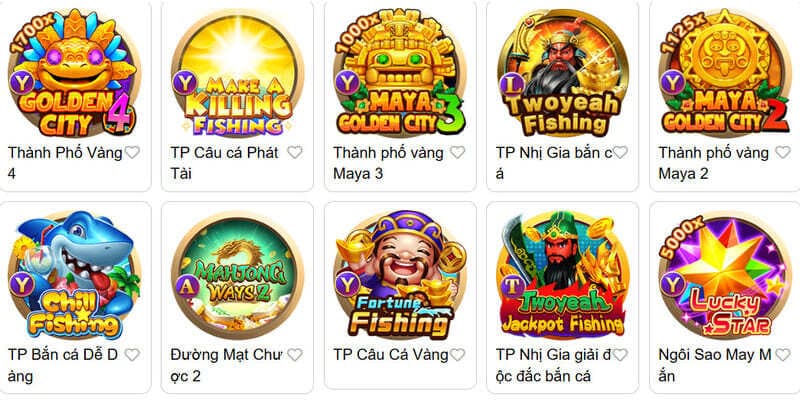 Sảnh game có đa dạng các trò chơi chất lượng, minh bạch và thưởng lớn